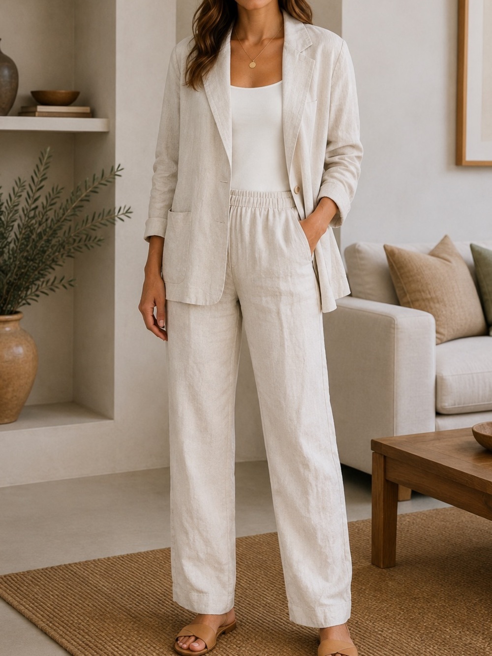 Vintage Sag Harbor Petite Pantsuit